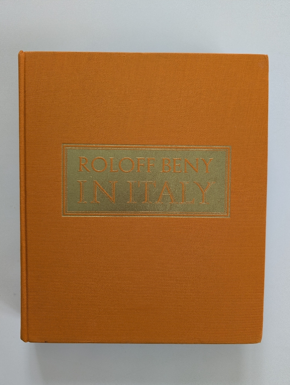 Roloff Beny In Italy Orange Hardcover Coffee Table Book